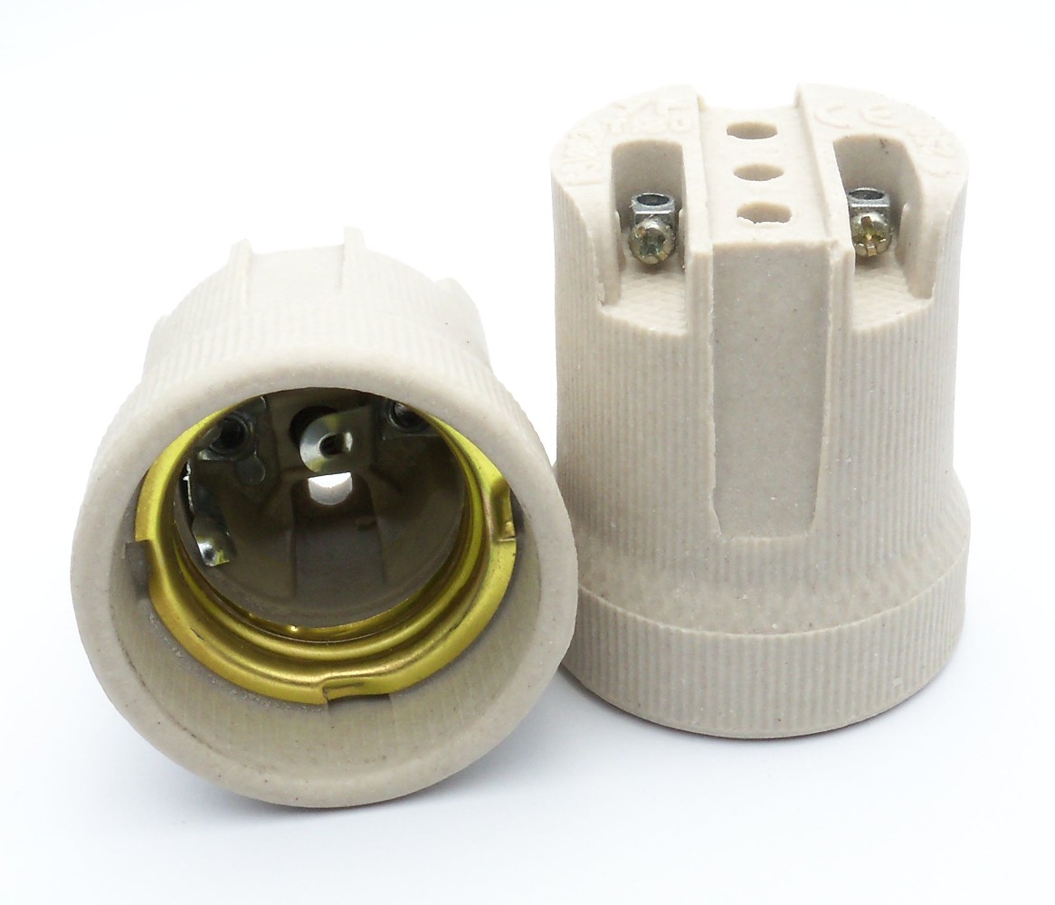 

Żarówka - oprawa żarówki E27 ceramiczna