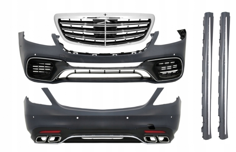 ZDERZAK PRZÓD TYL GRILL MERCEDES S W222 17- AMG LC