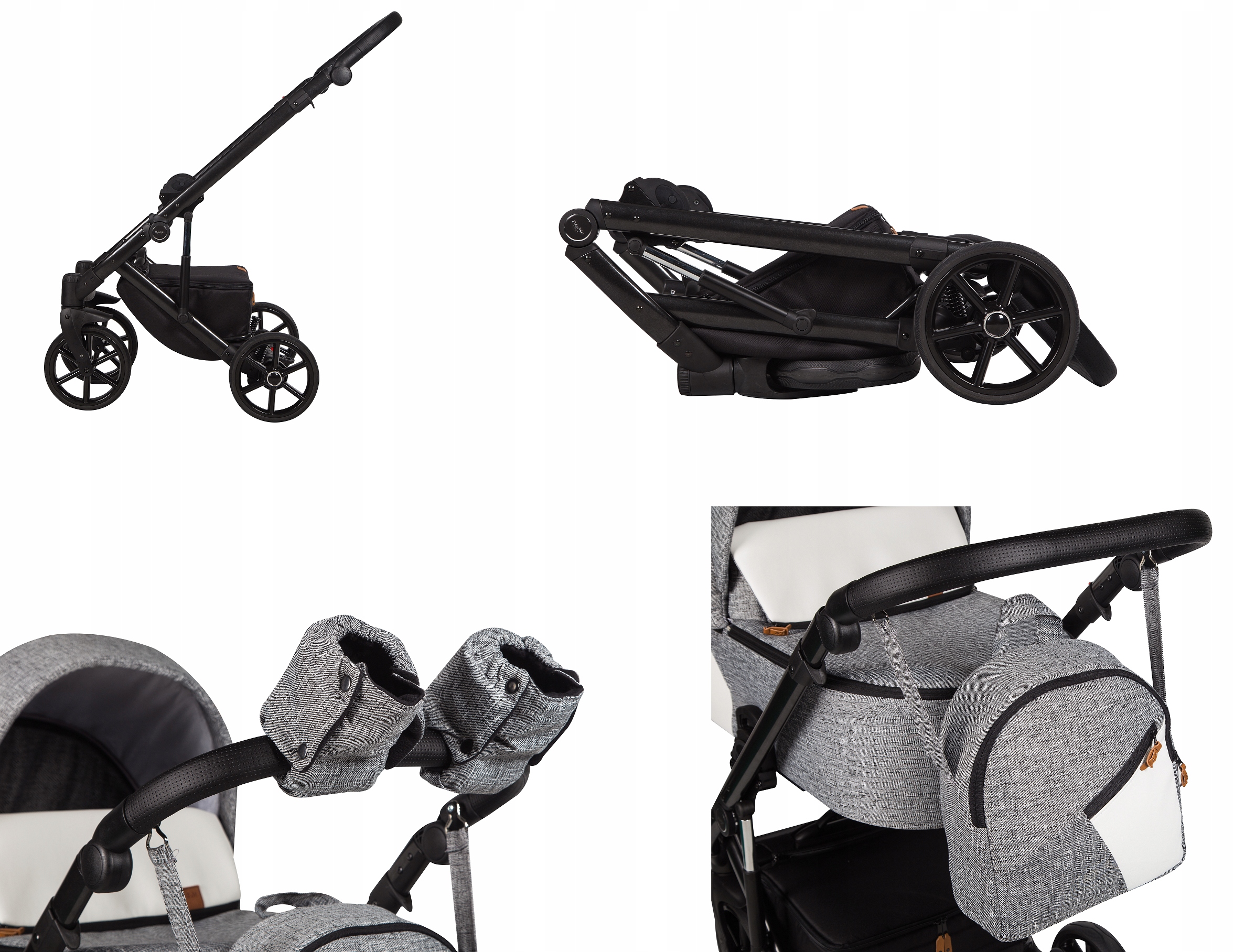 WÓZEK DZIECIĘCY BABY MERC MOSCA 2W1 Liczba kół 4