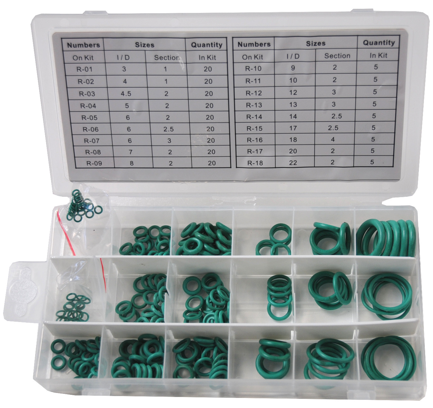 КОМПЛЕКТ УЩІЛЬНЮВАЛЬНИХ КІЛЕЦЬ КОНДИЦІОНЕРА 225 ELEM.