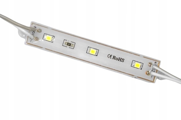 

Moduł listwa 3 dioda Led 12V biały 0,72W (1288)