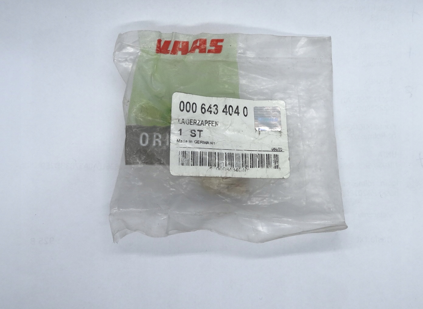 Штифт зубчатой передачи CLAAS 643404