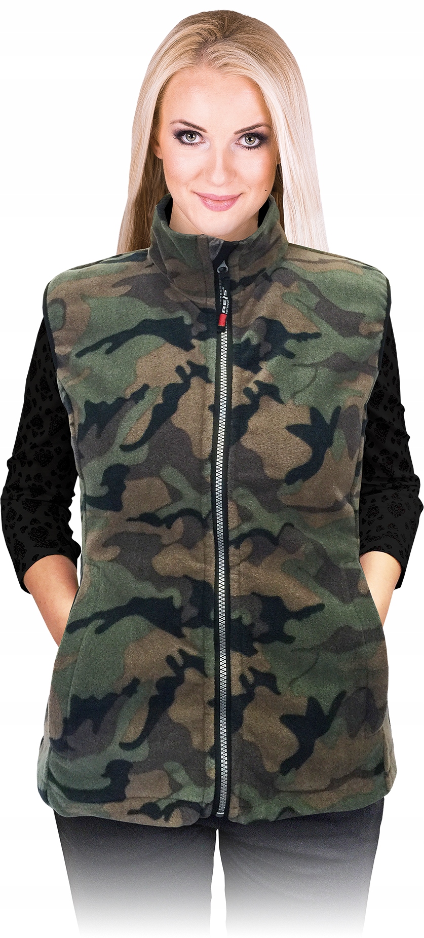 

Bezrękawnik damski z polaru Reis Vhoney