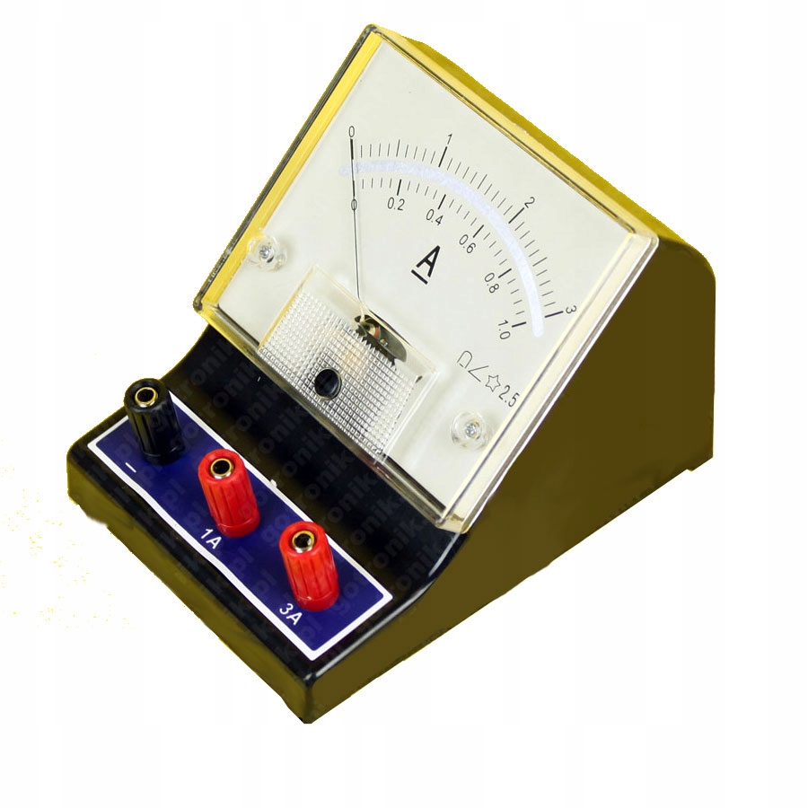 Amperomierz analogowy szkolny DC do 3A