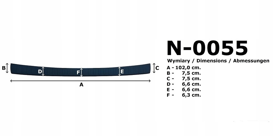 NAKŁADKA OCHRONNA NA ZDERZAK TOYOTA RAV4 2019 -