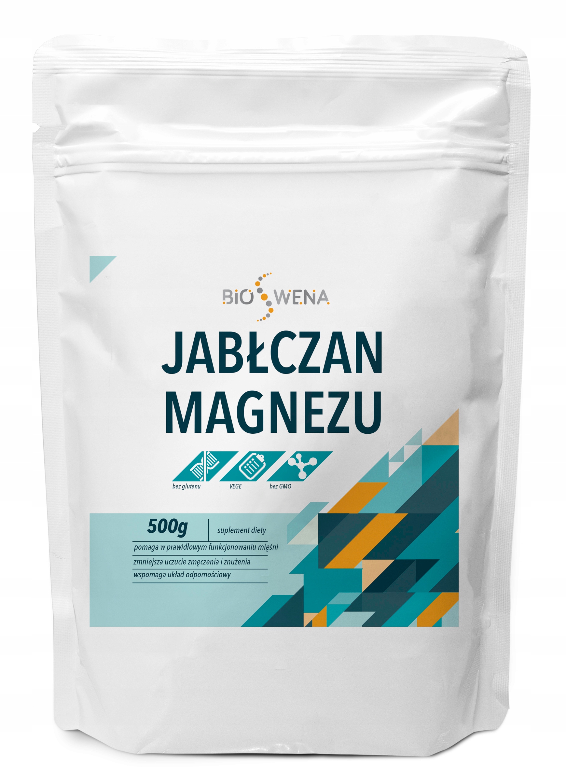 

Jabłczan Magnezu z Usa proszek 500g Bioswena