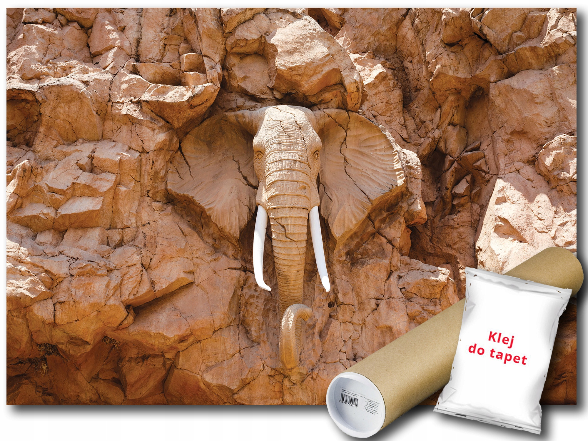 Fototapeta Slon Kameň 6E F3XL 416x254 F10114