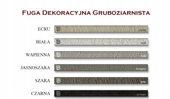 

Fuga Stara Cegła, Klinkier, Kamień, Elastyczna 5kg