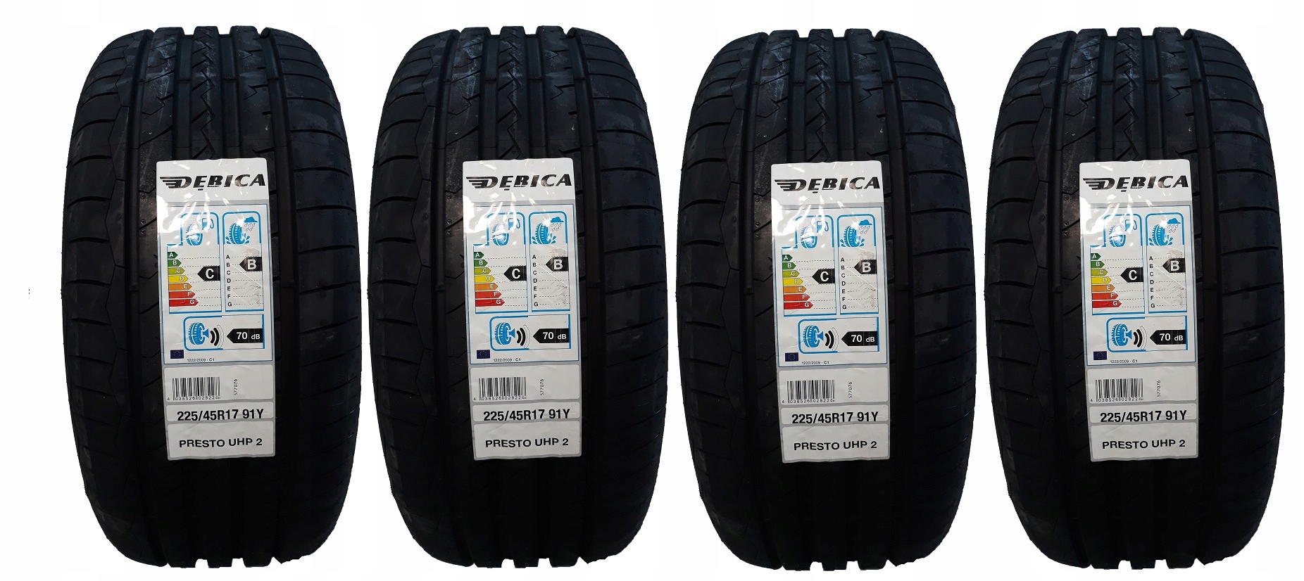 1x літні шини 225 / 45R17 Debica PRESTO UHP2