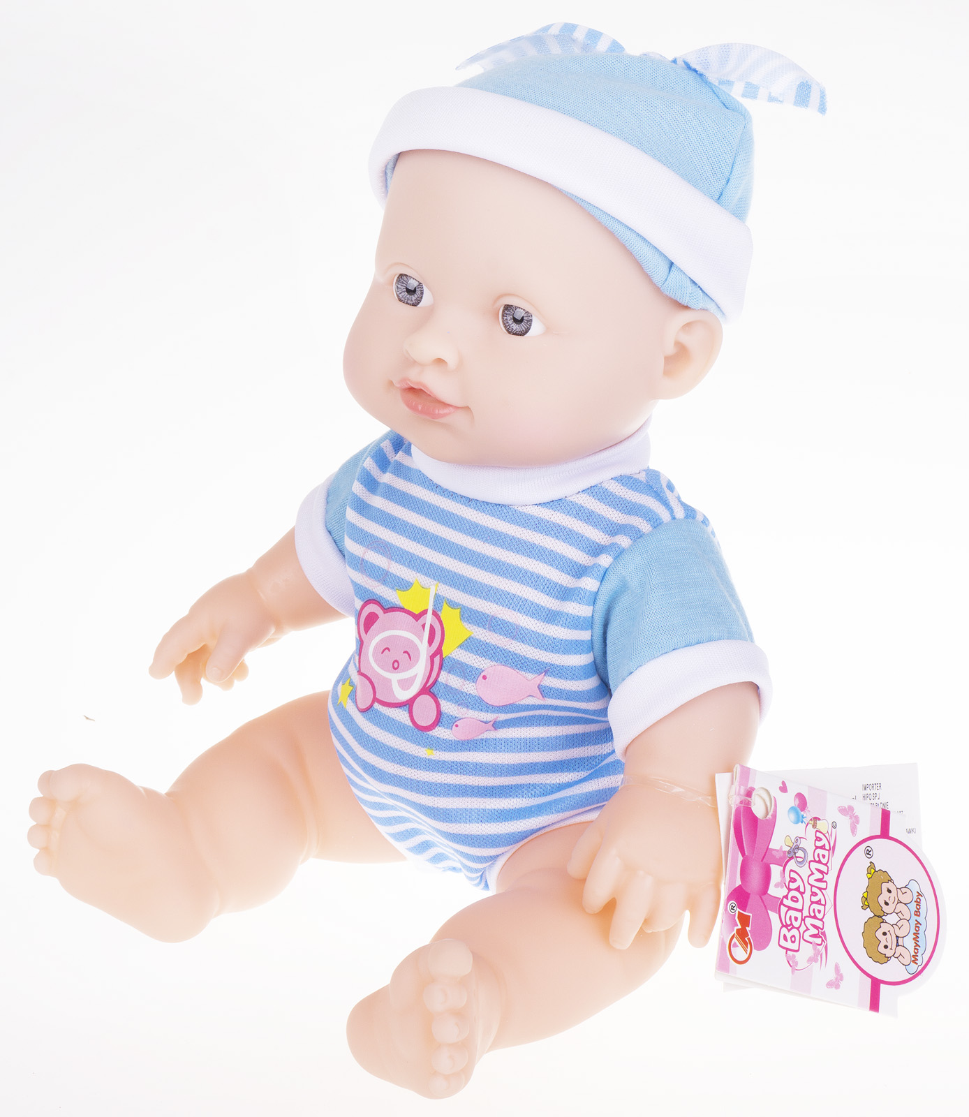 lalka bobas z dźwiękiem CHŁOPIEC 24cm HLH11 — 4