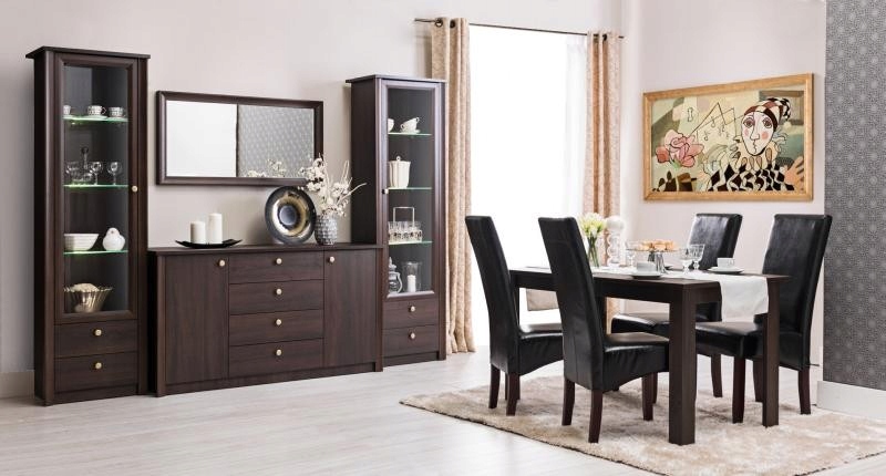 Duże biurko 160 dąb sonoma czekolada 8 szuflad F16 Kształt blatu prostokątny