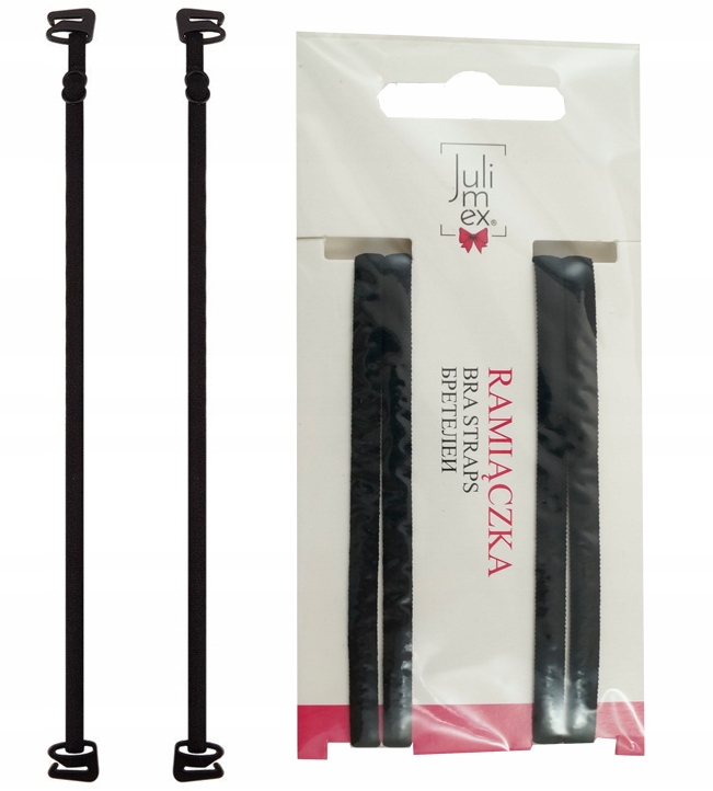 

Julimex Ramiączka RB-64 szer 6 mm Spaghetti Czarne