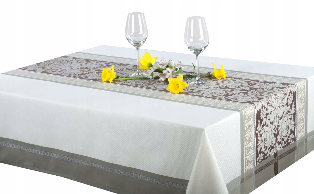 

Irys Obrus plamoodporny teflonowany 140x250 brąz