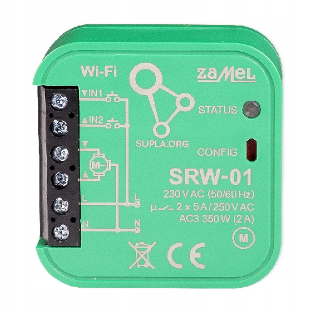 

Sterownik Rolet Wifi Dopuszkowy SRW-01 Zamel Supla