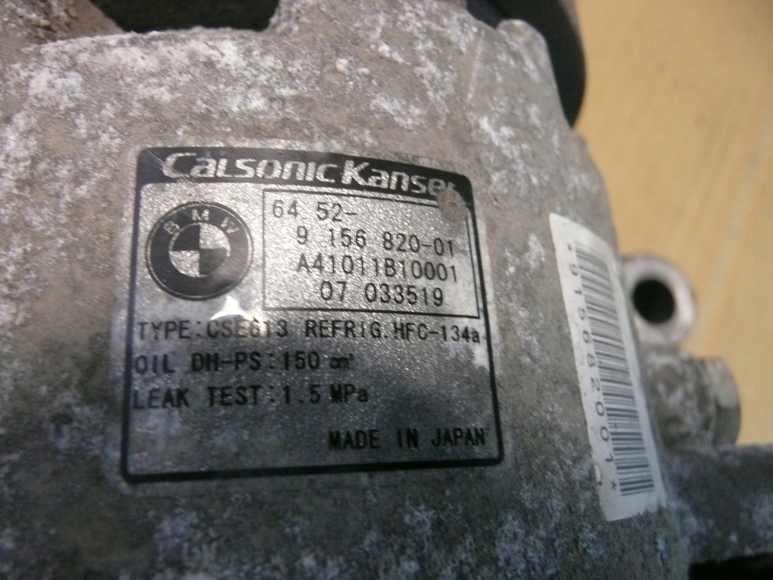 Bmw e87 e90 n43 sprężarka klimatyzacji 9182794 Producent części BMW OE