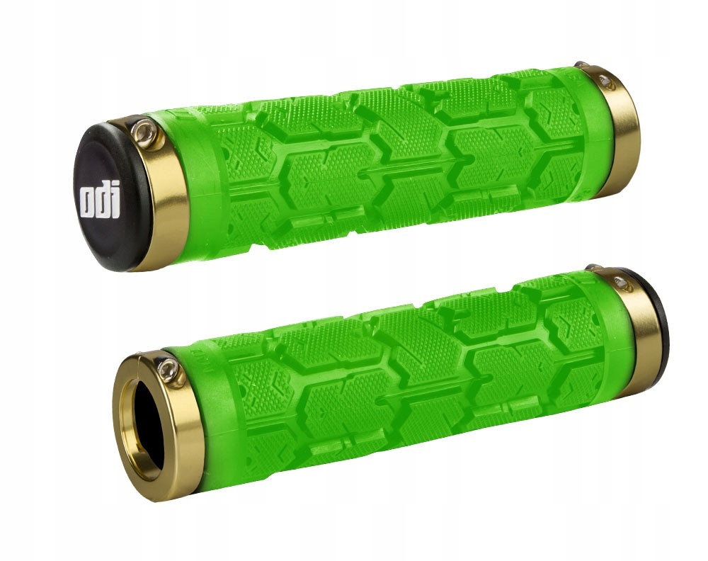 Gripy Chwyty Odi Rogue Mtb Lock-On Najlepsze Grube 33,5mm Green/Gold