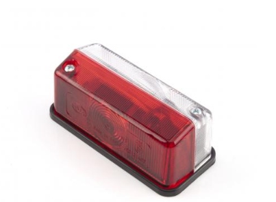 lampa obrysowa biało czerwona campingu camping