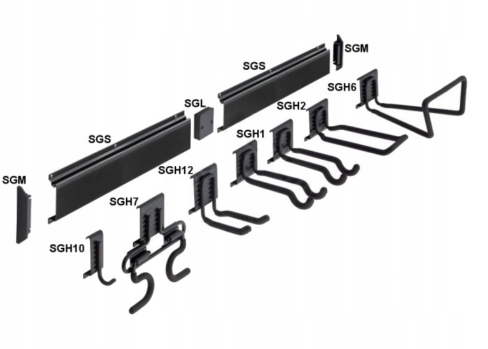 SGM MASKOWNICA DO SZYNY MONTAŻOWEJ GOLIAT ZATYCZKA ZAŚLEPKA LEWA I PRAWA Stan opakowania oryginalne