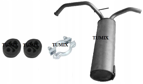 TŁUMIKI KOŃCOWY TOYOTA AYGO 1.0 B 51kW