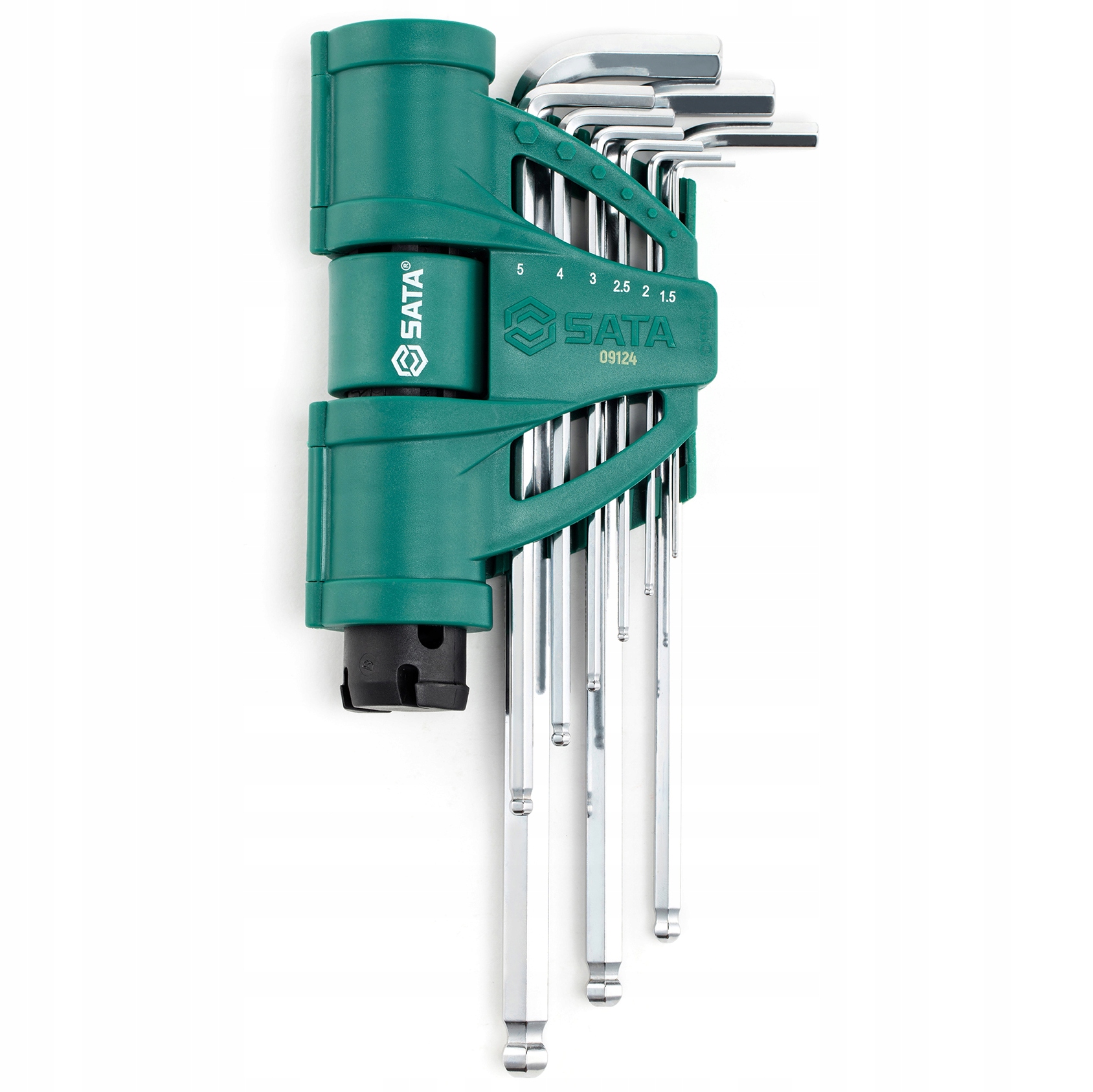 НАБОР 9 ГАЕЧНЫХ КЛЮЧЕЙ 6-УГОЛ С ШАРОМ SATA