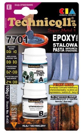 Pasta Stalowa Epoksydowa Klej 100G Technicqll