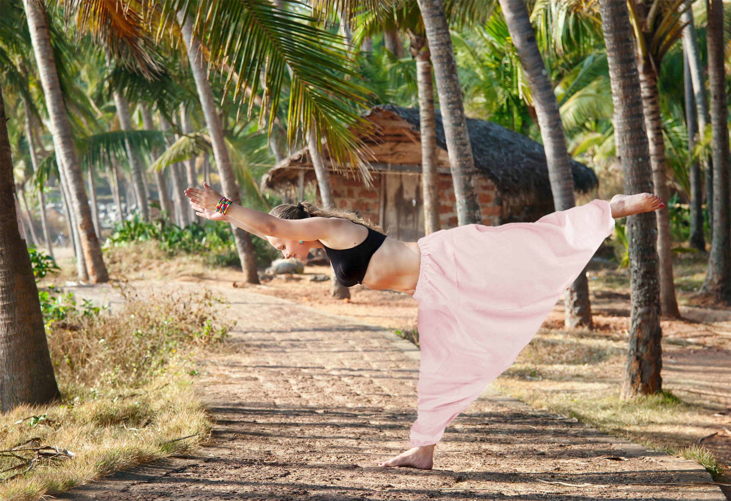 SZARAWARY RÓŻOWE(PUDROWE) ALLADYNKI YOGA HAREMKI Marka inna