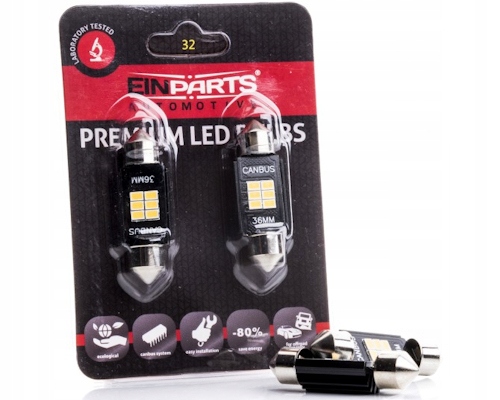 

Einparts Rurki tablicy C5W Led 36mm Skoda Fabia II