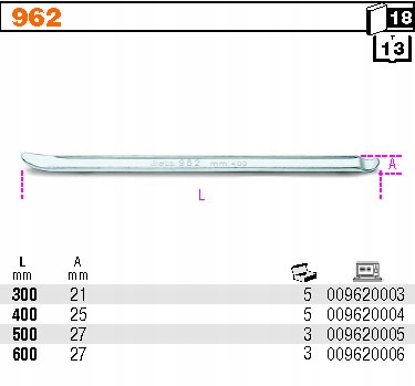 LYZKA MONTAZOWA DO OPON 27MM DL 600MM BETA 962 600 Brand Beta
