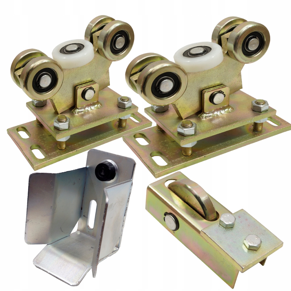 WÓZKI DO BRAMY PRZESUWNEJ ZESTAW ROLKI 60x60x3,5mm