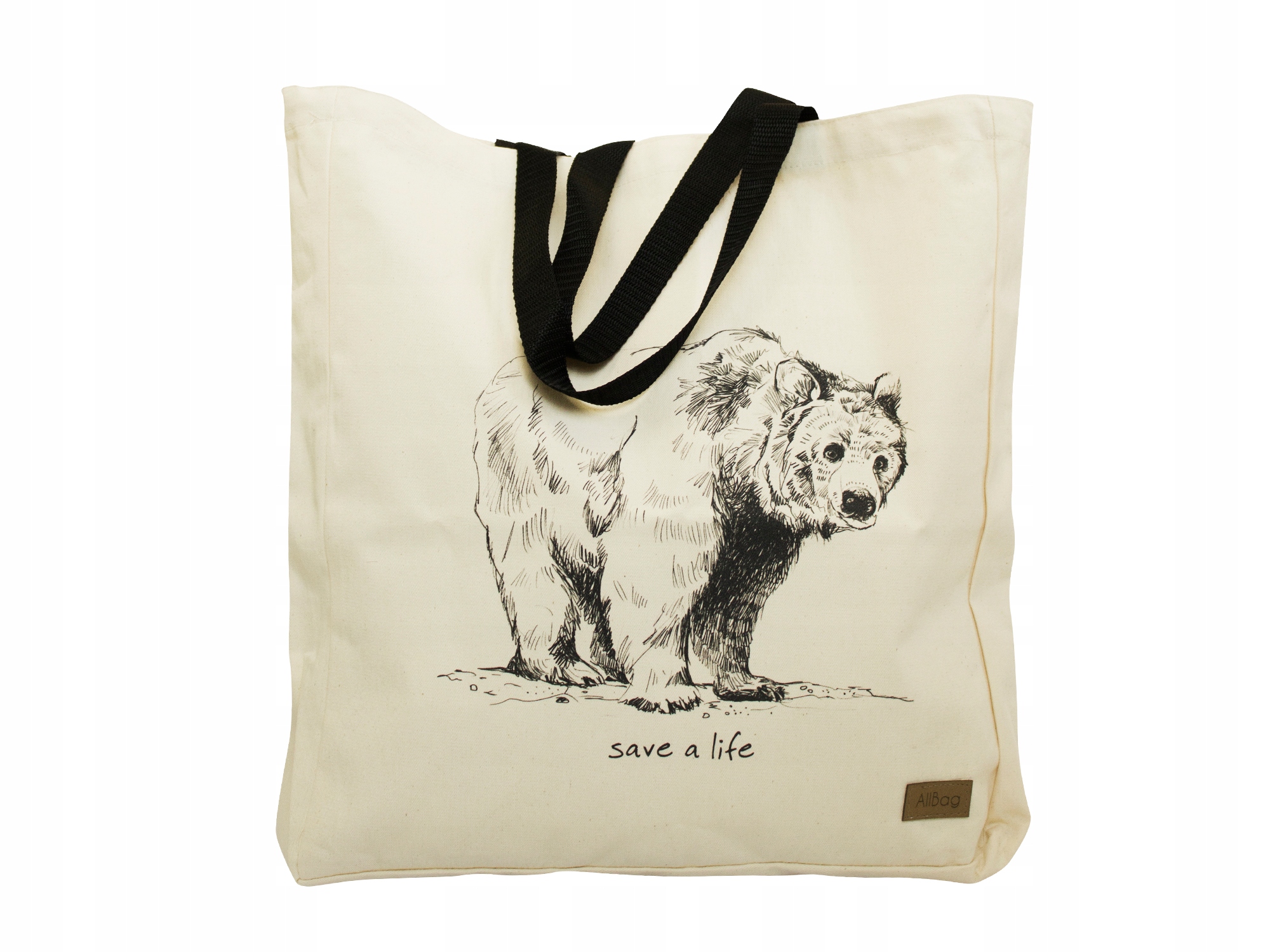 

Torebka Bawełniana Duża Damska Shoper Save A Life