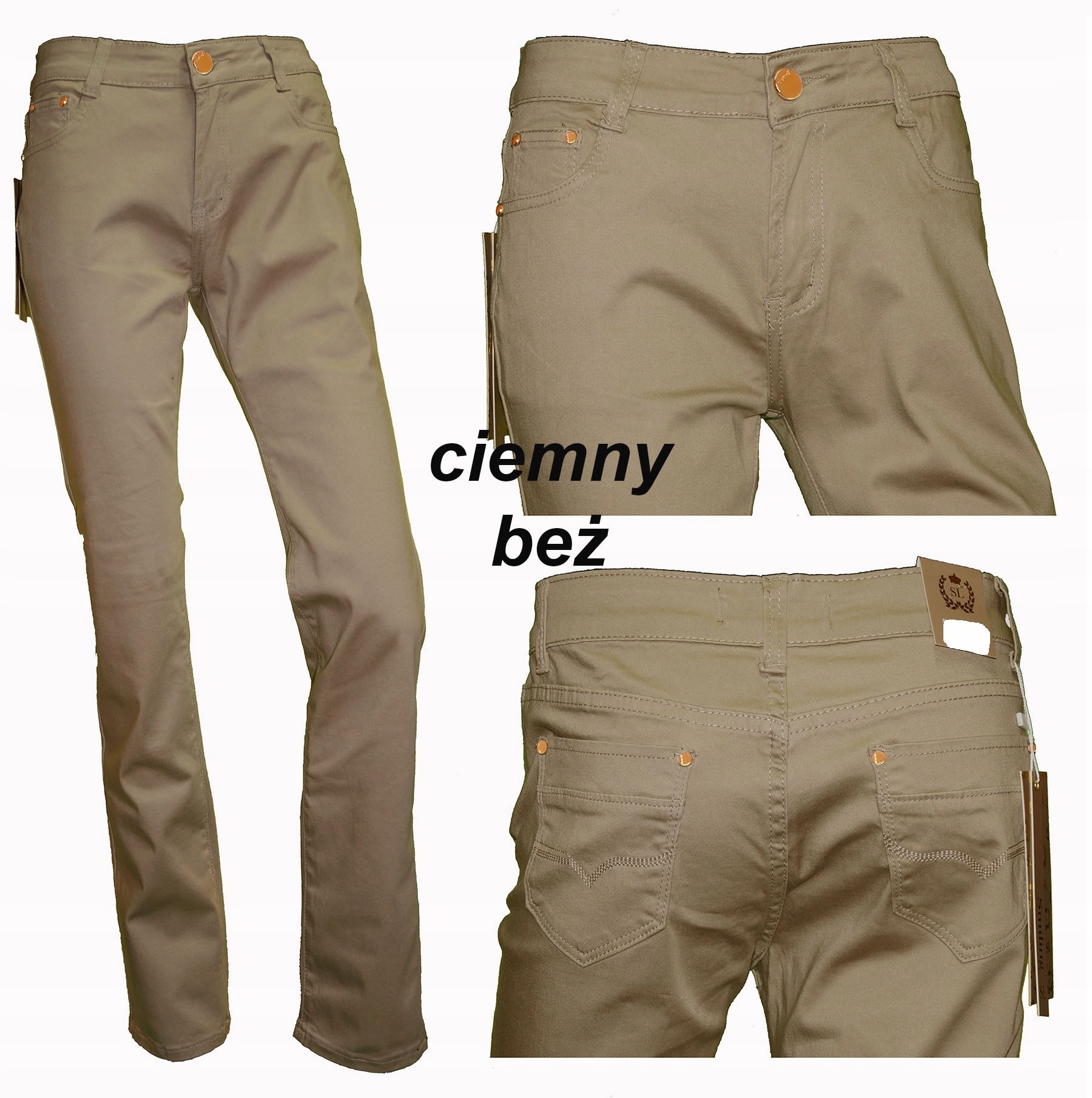 

Jeansy spodnie bawełna z elastanem proste 48 4xL