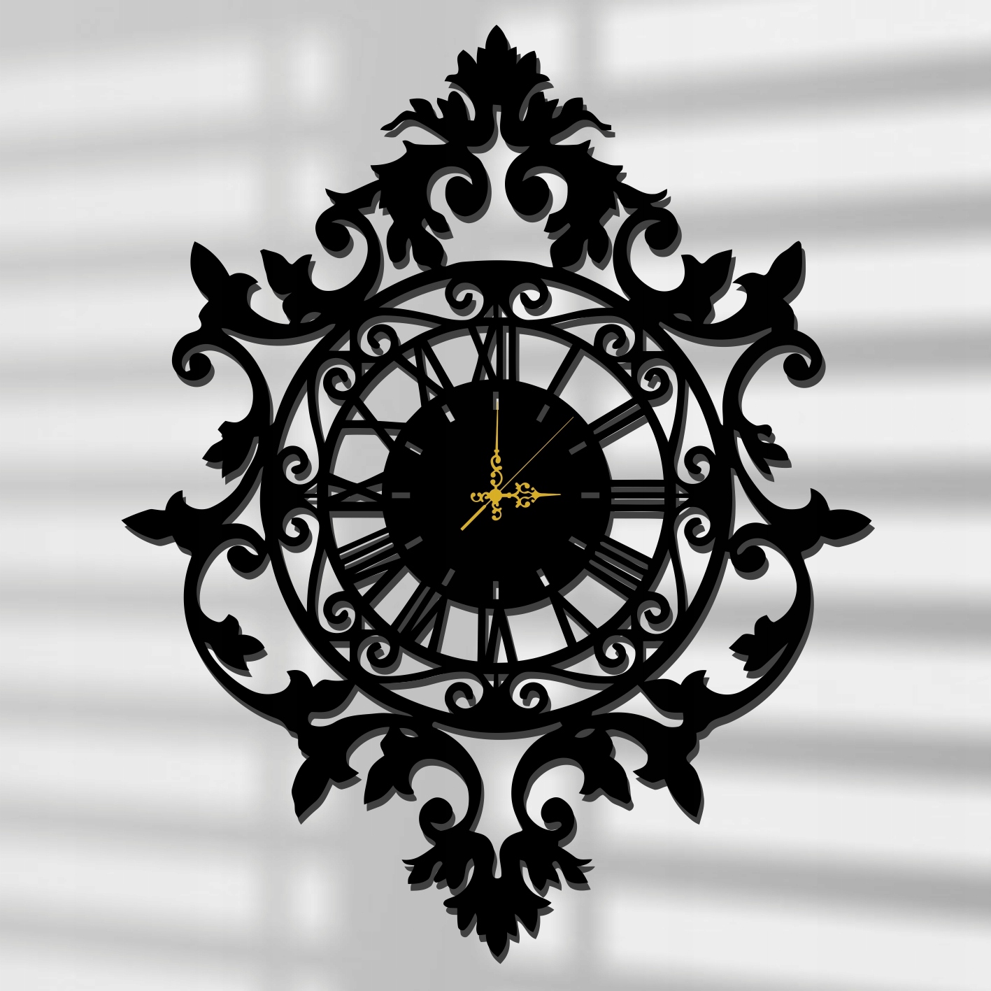 

Ażurowy Piękny Zegar Ścienny Retro 80CM XXL 17 Kol