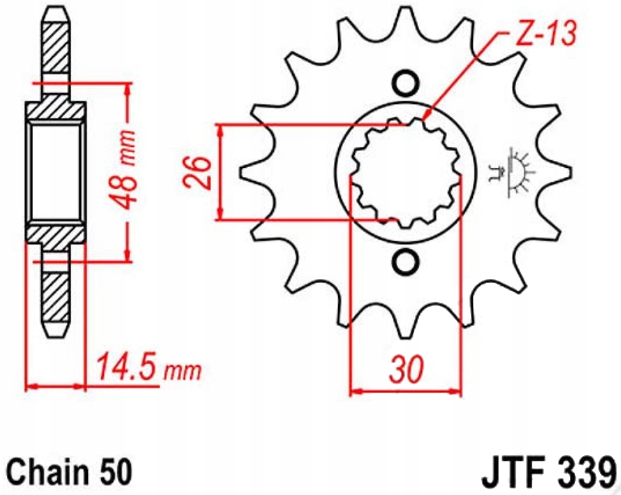 Přední ozubení Honda CB-X4 1300 DC 97-99 Nové