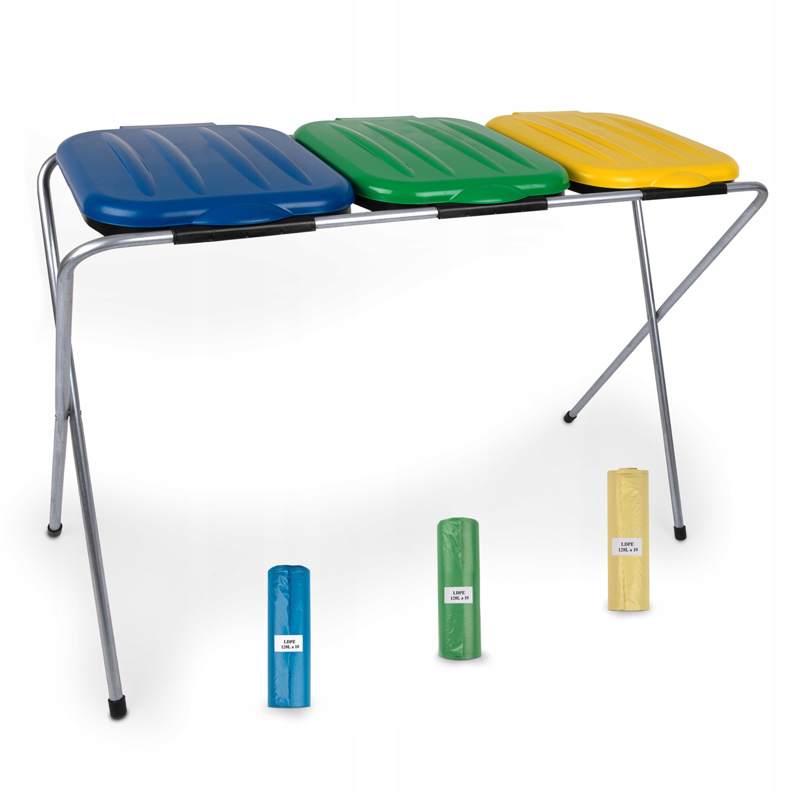 

Kosz Stojak Do Segregacji Śmieci Worki Kolorowe