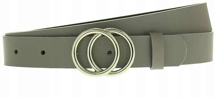 

Pasek damski skórzany szeroki skóra 6 kolor Szary