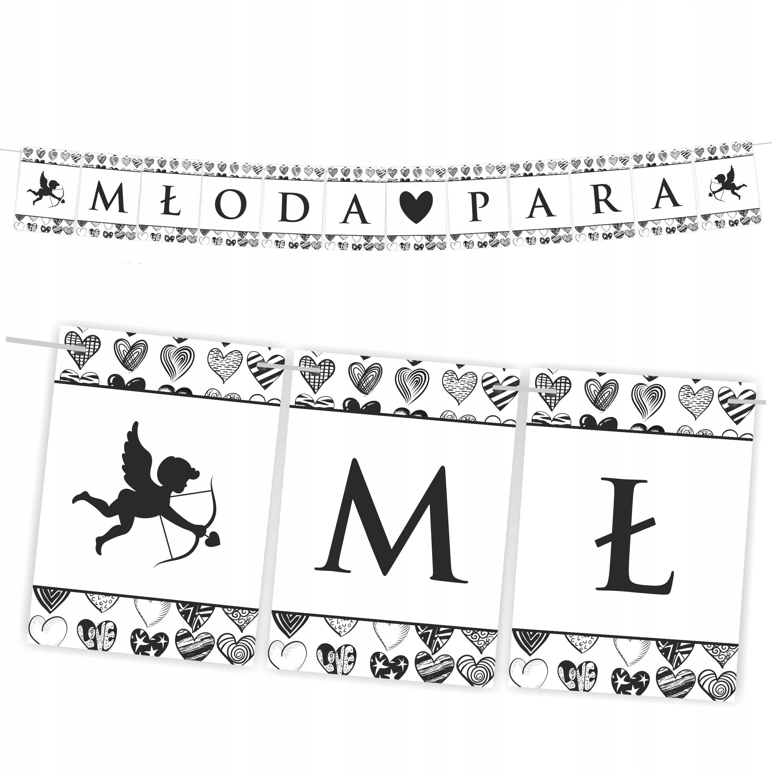 

Baner Weselny Girlanda Młoda Para A5 230cm 48szabl