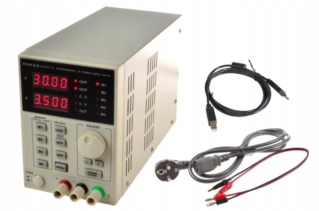 

Korad KA3005P 30V5A Zasilacz Lab. 5xPamięć +usb-pc