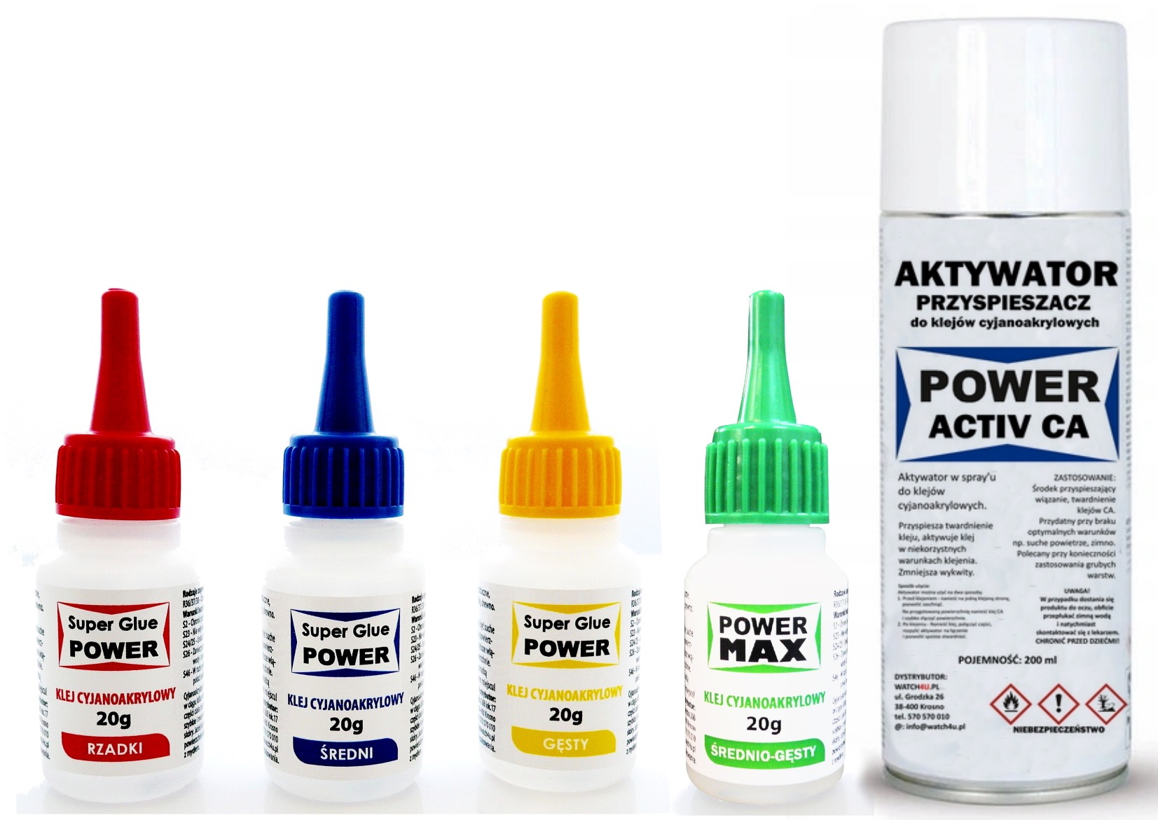 

Klej Cyjanoakryl Glue 80g Przyspieszacz