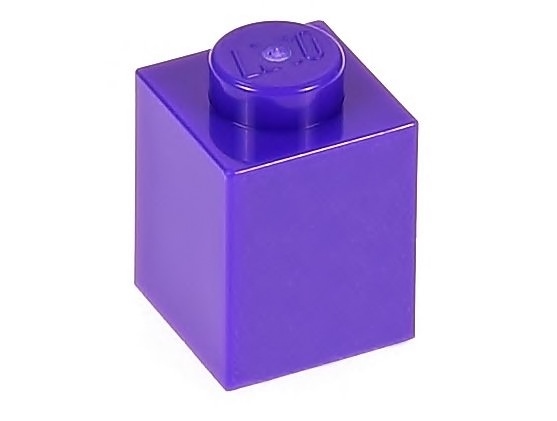 

Lego Klocek zwykły 1x1 3005 purpurowy ciemny 4 szt