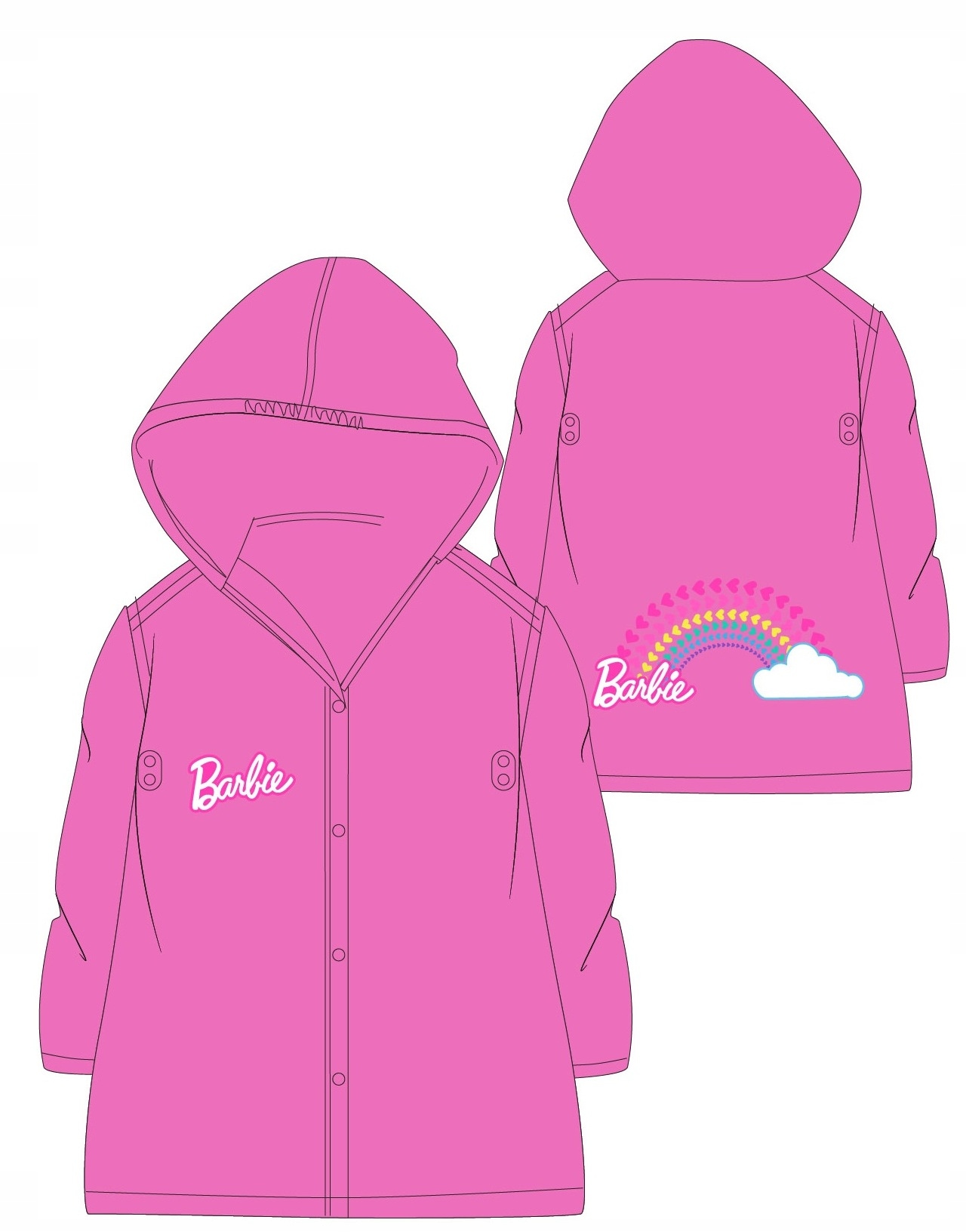 

Kurtka przeciwdeszczowa Barbie płaszcz 98/104