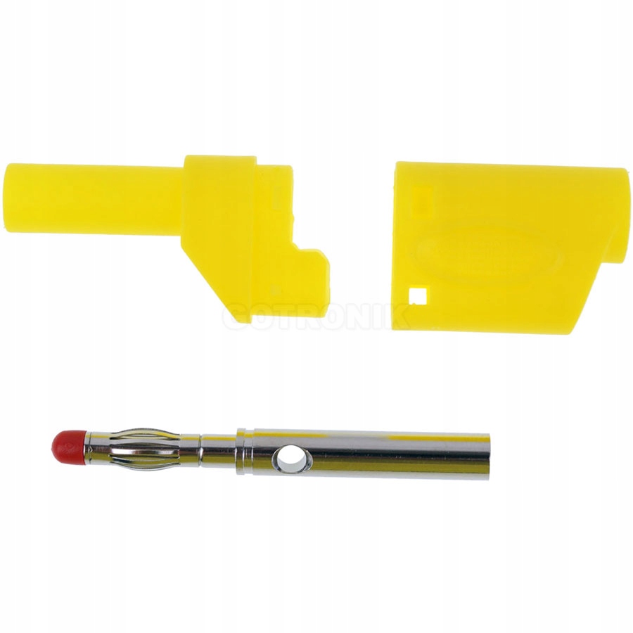 

Wtyk banan 4mm prosty żółty Amass 25.502.3