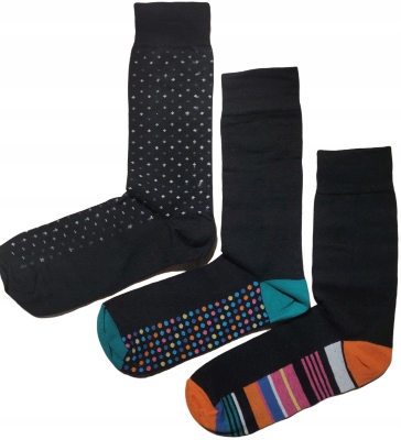 

Skarpetki Męskie 3-PAK Pudełko Wzory MIX r. 40-45