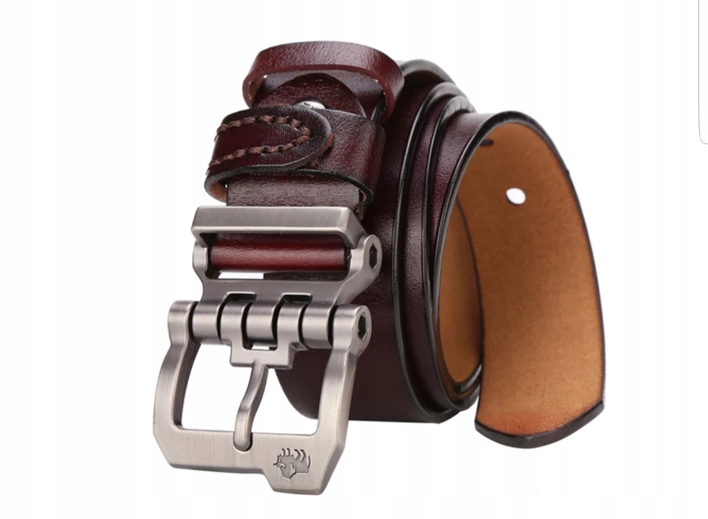 Pasek skórzany BISON DENIM na prezent Marka inna