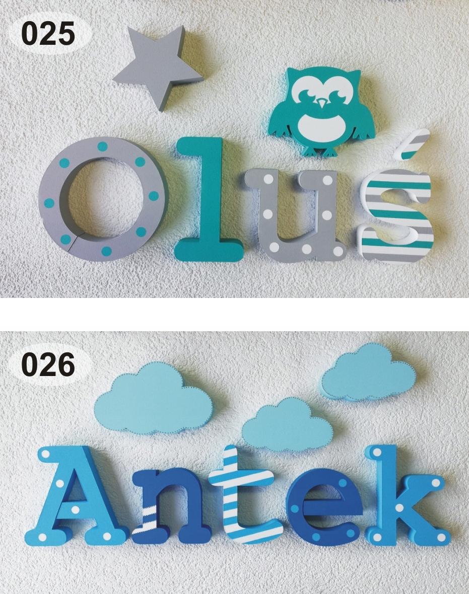 IMIĘ DZIECKA 3D KOLOROWE LITERKI - DEKORY Marka inna marka