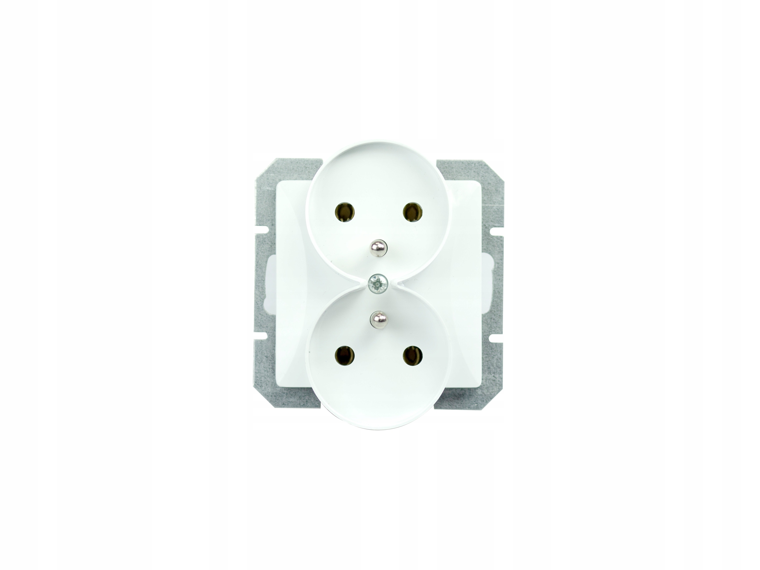 OPAL Gniazdo podwójne Z/U moduł BIAŁY lub BEŻ