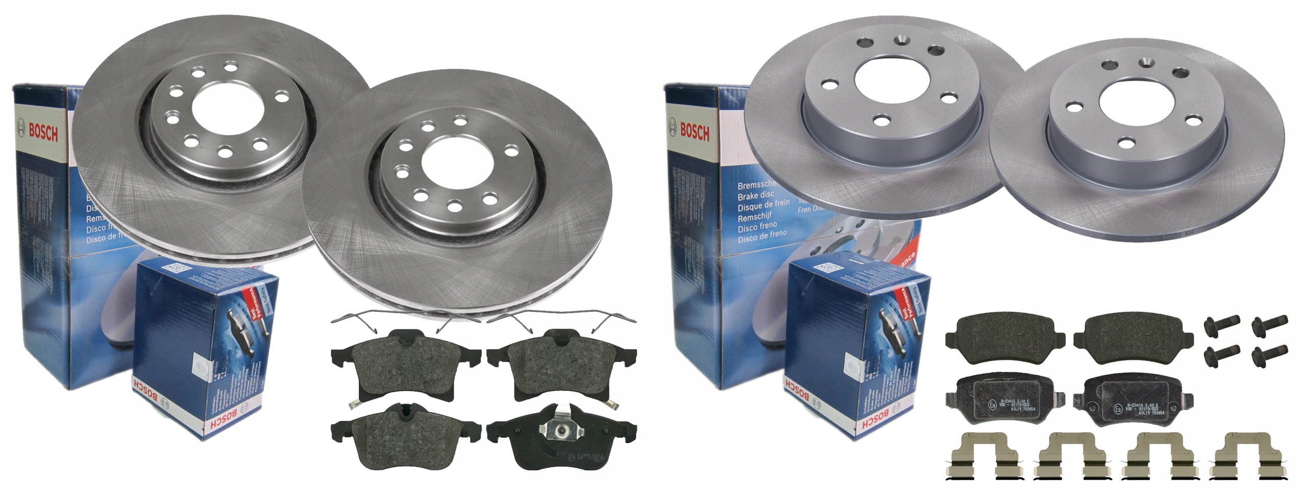 ДИСКИ КОЛОДКИ BOSCH ПЕРЕДНЯ ЗАДНЯ OPEL ZAFIRA B 308MM