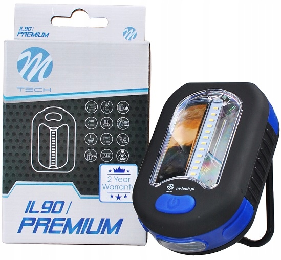 M-Tech IL90 OSRAM лампа фонарик 12 LED + 3FLUX LED