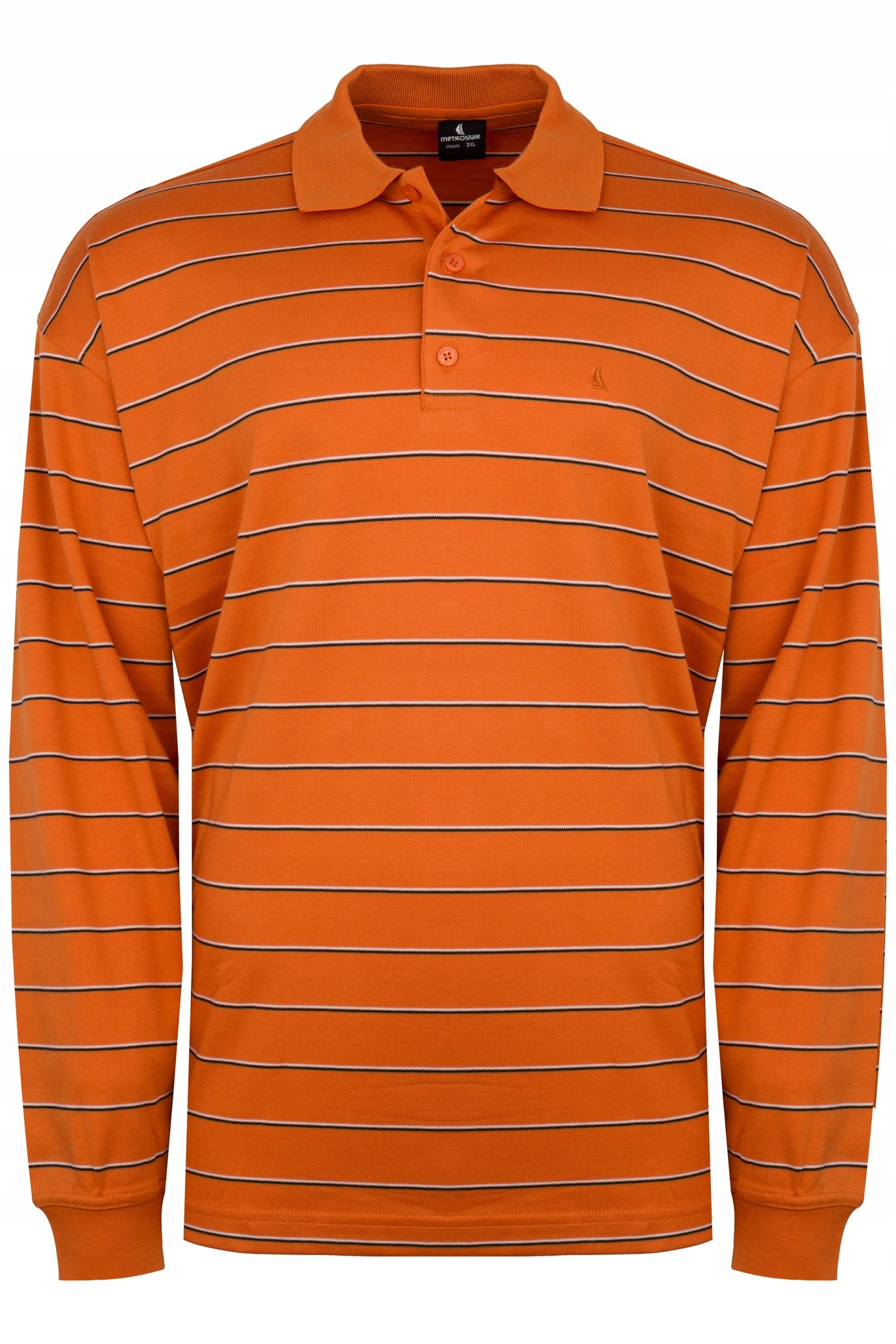 

Metro Star bawełniana bluza polo w paski __ 4XL