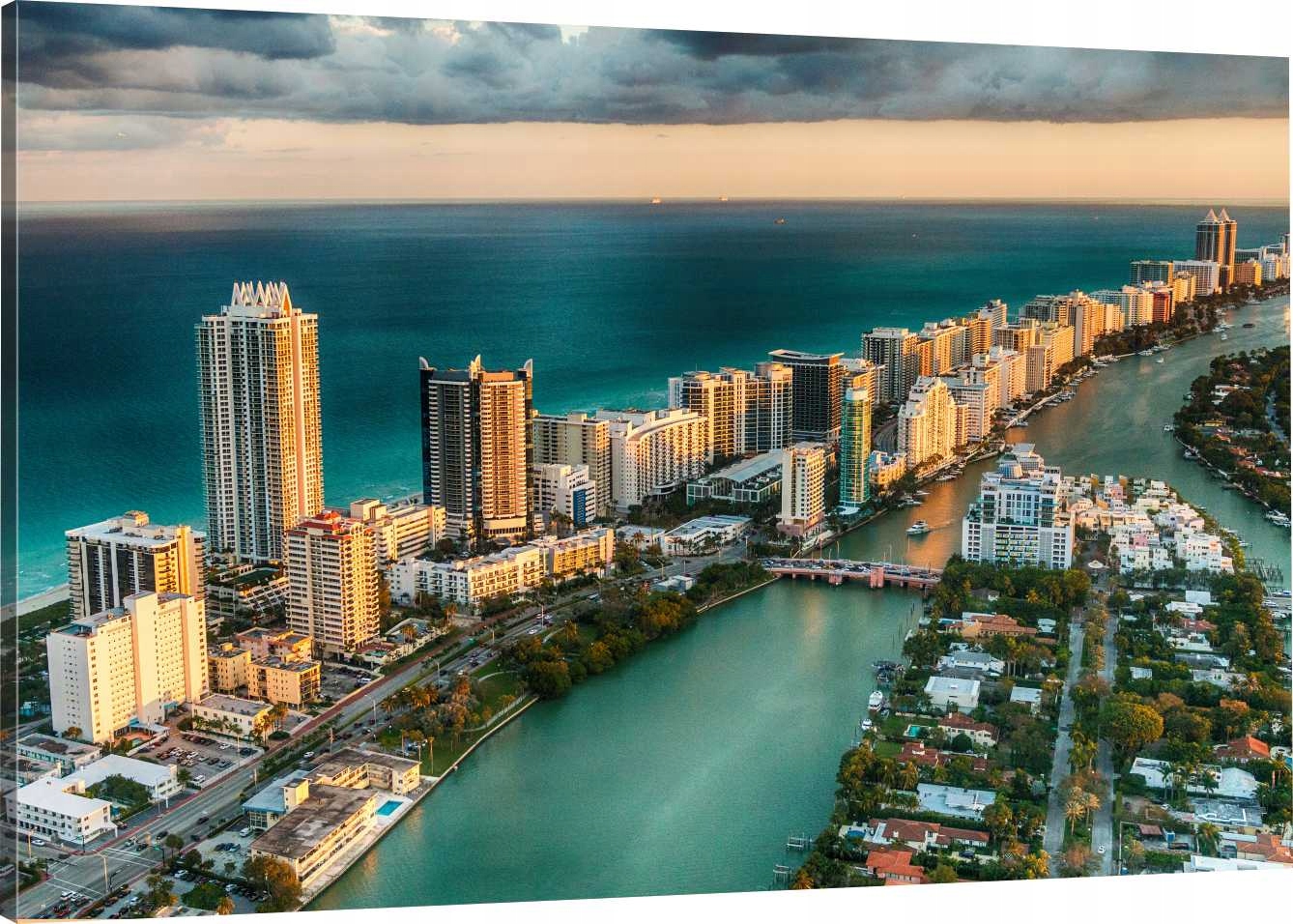 

Obraz Na Płótnie Miami Miasto Widok 120X80 800 Wz
