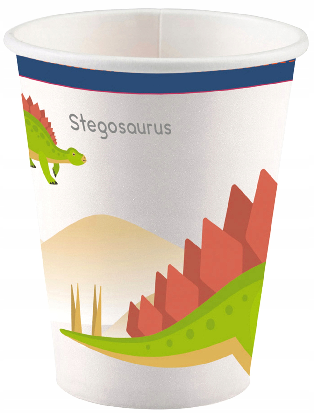KUBECZKI PAPIEROWE DINOZAURY URODZINY-3912 Pojemność 250 ml